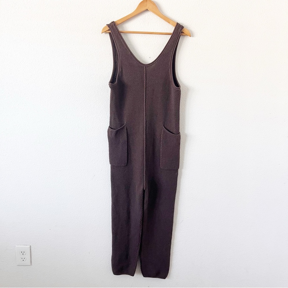 Free People Brown Textured Jumpsuit - Picture 2 of 9